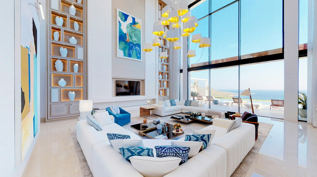 luxury celebrity living room